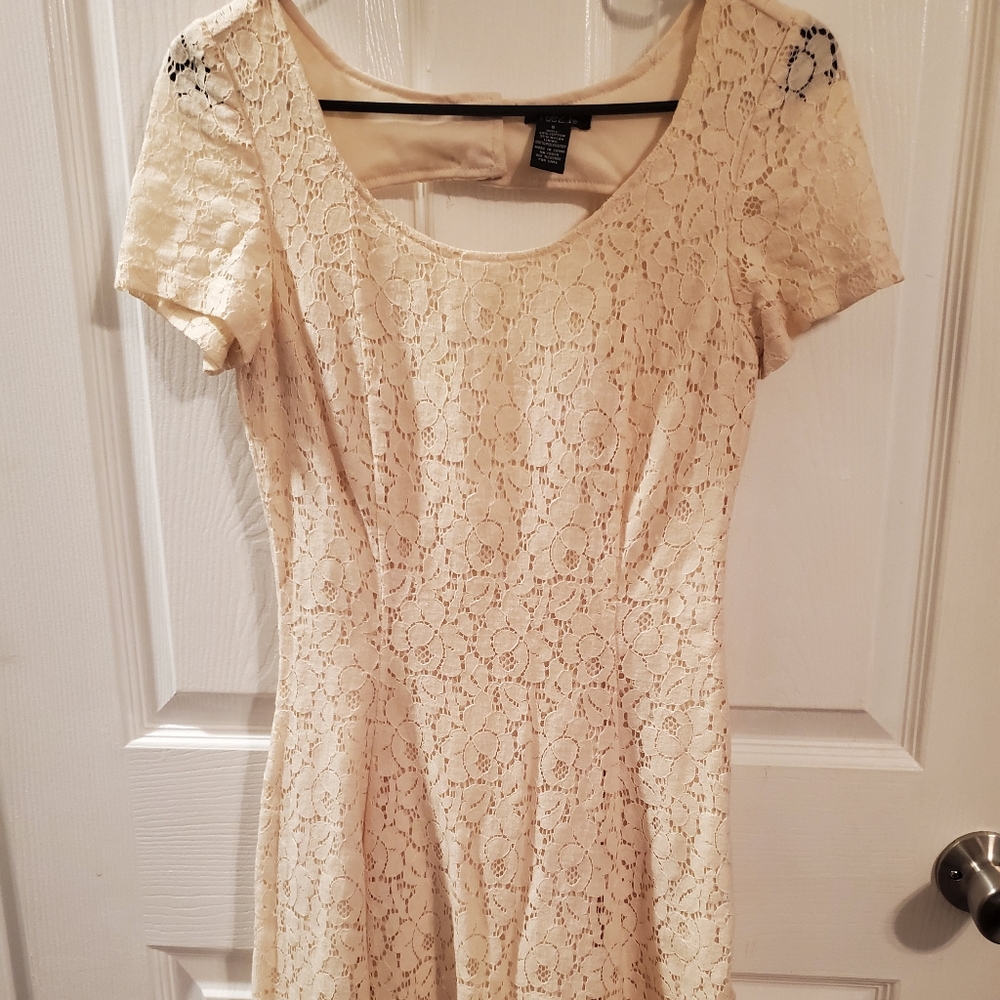 Cream Lace Dress size Small